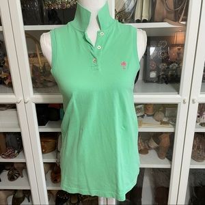 Lilly Pulitzer Green Island Polo Tank Too